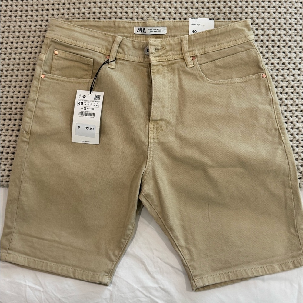 Zara Men's Tan Shorts